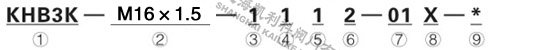 KHB3K(BK3)二位三通球閥型號說明